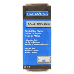 PERSONNA SINGLE EDGED RAZOR BLADE 100pk