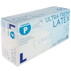LATEX POWDERED GLOVE LARGE