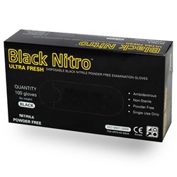NITRILE LATEX GLOVE BLACK X-LARGE